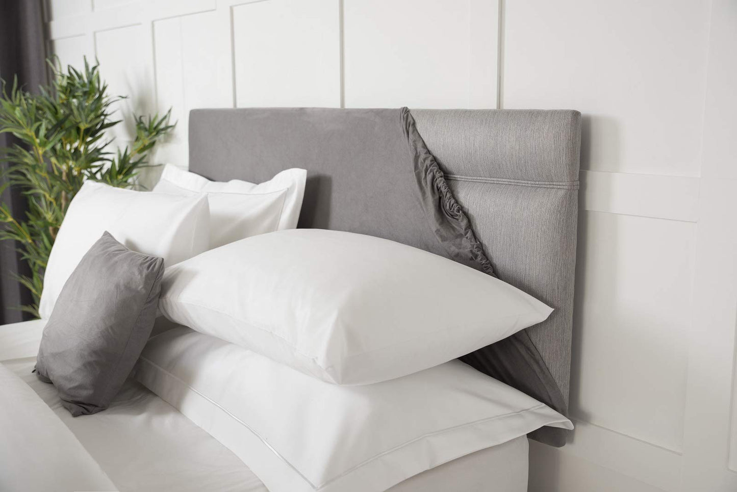 Belledorm Headboard Wrap (Charcoal, King)