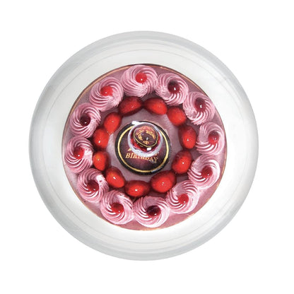 Olympia Glass Cake Stand Dome Lid, 285(Dia) x 200(H) mm, High Clarity Clear Glass, Protects Homemade Cakes Afternoon Tea Scones, Fits Base CS013 (sold