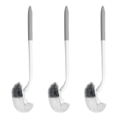 SetSail Toilet Bowl Brush, 3 Pack Toilet Brushes for Bathroom Compact Size Dense and Durable Toilet Cleaner Brush for Deep Cleaning Right Angled