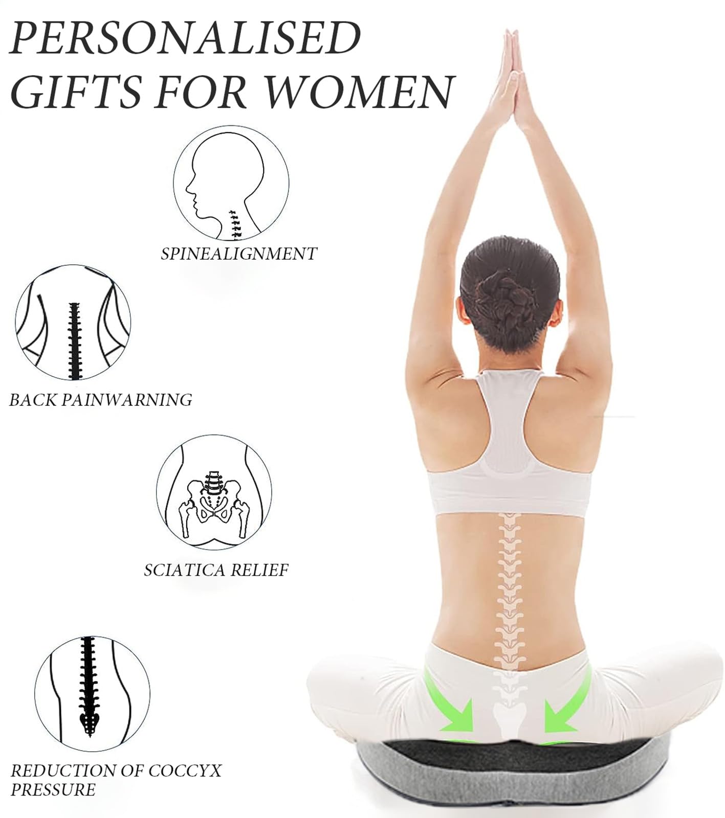 Auoketuo Anti Decubitus Chair Cushion - Orthopedic Donut Cushion for Effective Relief of Hemorrhoids, Prostate, Sciatica and Back Pain