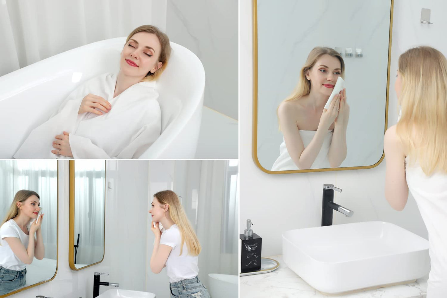 JITTY 4 Sets Disposable 1 Hand + 1 Bath Towels Set