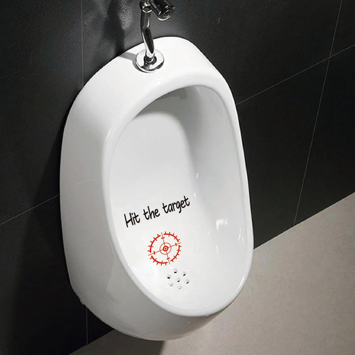 GORGECRAFT 10 Sheet Hit The Target Toilet Stickers Target Shooting Urine Decals Red Bullseye with Aiming Line Pattern Pee Training PVC Waterproof