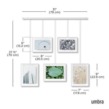 Umbra Photo Frames, White, normal, 5 Frames
