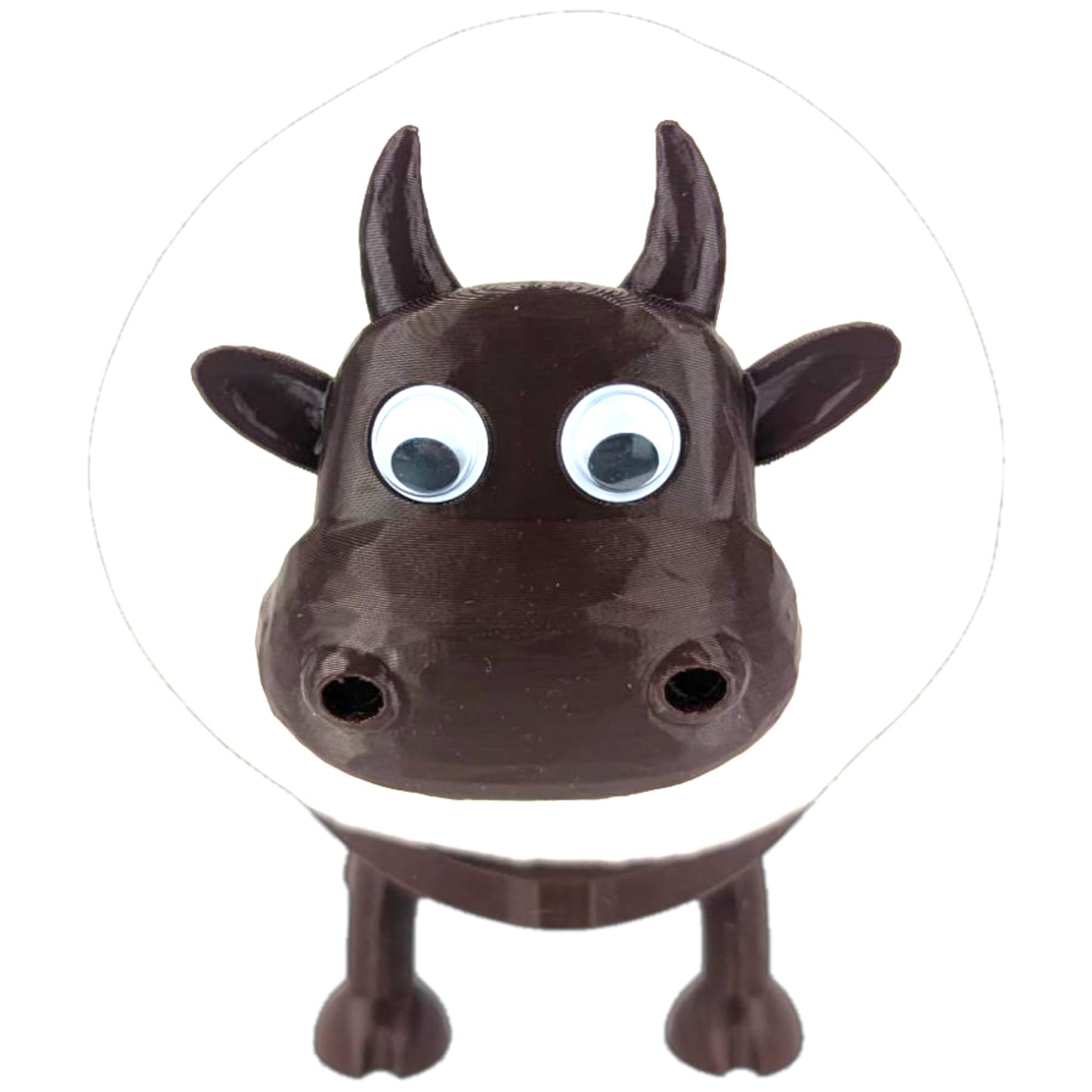 Dekorify Cow Toilet Paper Holder – Freestanding Black Toilet Roll Holder, Cute & Funny Bathroom Toilet Roll Stand