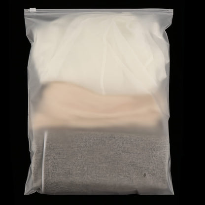 HAKZEON 50 PCS 30 x 40 cm Travel Storage Ziplock Clothes Bags, Frosted Plastic Zip lock Resealable Bag