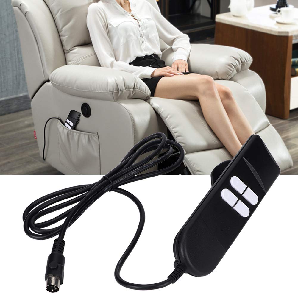 Nikou Recliner Chair Hand Control, Electric Remote Control 4 Button Lift Chair Manual Hand Controller for Lifting Chair Electric Sofa (Black)