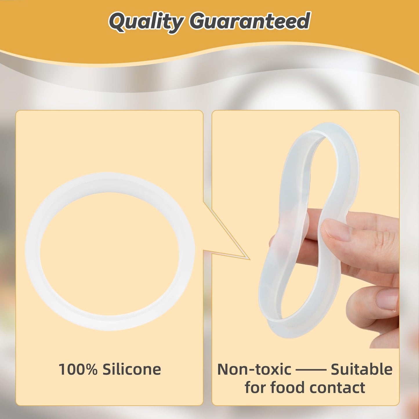 Hibbent Silicone Kitchen Sink Drain Gasket - Standard Size (1 Pack)