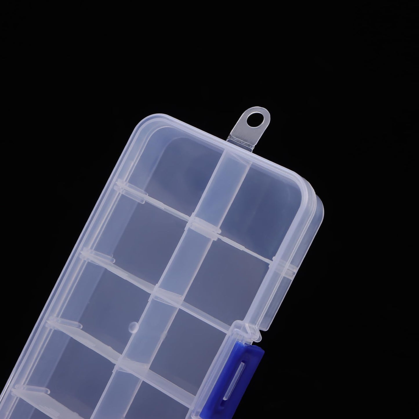 SOUJAP 20 PCS 10 Grids Bead Storage Box with Compartments, Plastic Clear Craft Organiser Container for Small Items Beads Bolts Bolts Snack Box