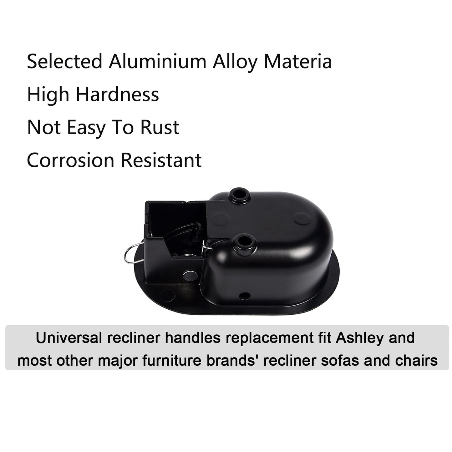 Funnytek 2PCS Recliner Release Pull Handle Replacement Parts Aluminum Metal