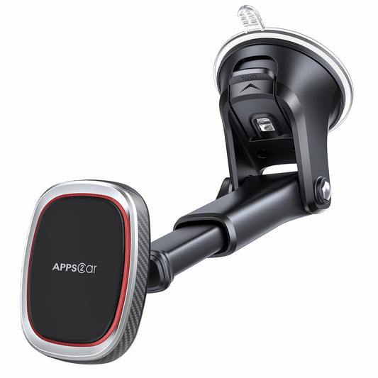 APPS2Car Magnetic Phone Car Mount,Magnetic Strong 6 Magnet Holder,Phone Holder For Cars Magnet,Flexible Adjustable Dashboard & Windscreen Phone Car