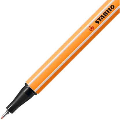 STABILO point 88 - Fineliner - Pack of 8 - Assorted Colours