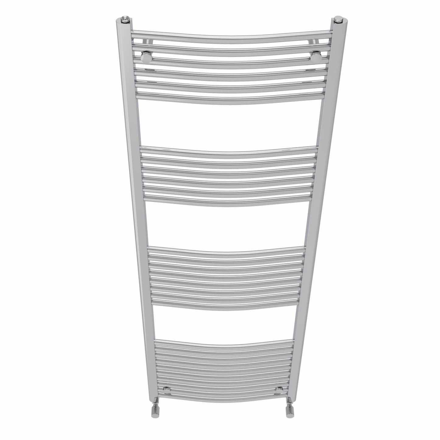 NRG Curved Chrome Bathroom Heated Towel Rail Radiator 1800x600mm