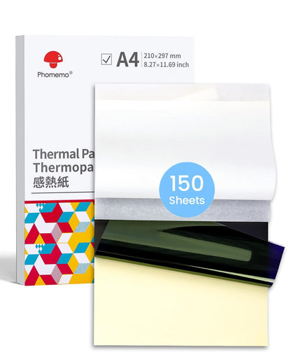 Phomemo Tattoo Transfer Paper - A4 Size Thermal Stencil Paper for Tattoo Transfer - DIY Tattoo Tracing Paper Compatible with M08F Printer & Tattoo