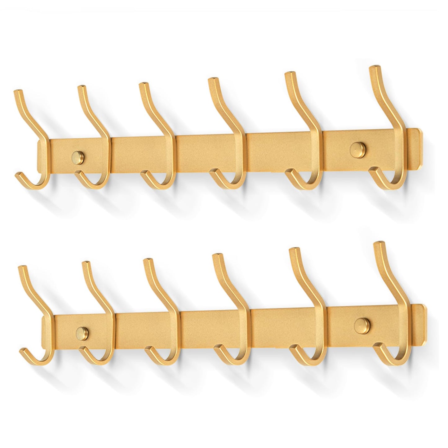 MEIJO Coat Hooks Wall Mounted, Coat Rack Wall Mounted Stainless Steel Heavy Duty Wall Hook, Coat Hooks for Door, Bedroom, Bathroom, Kitchen
