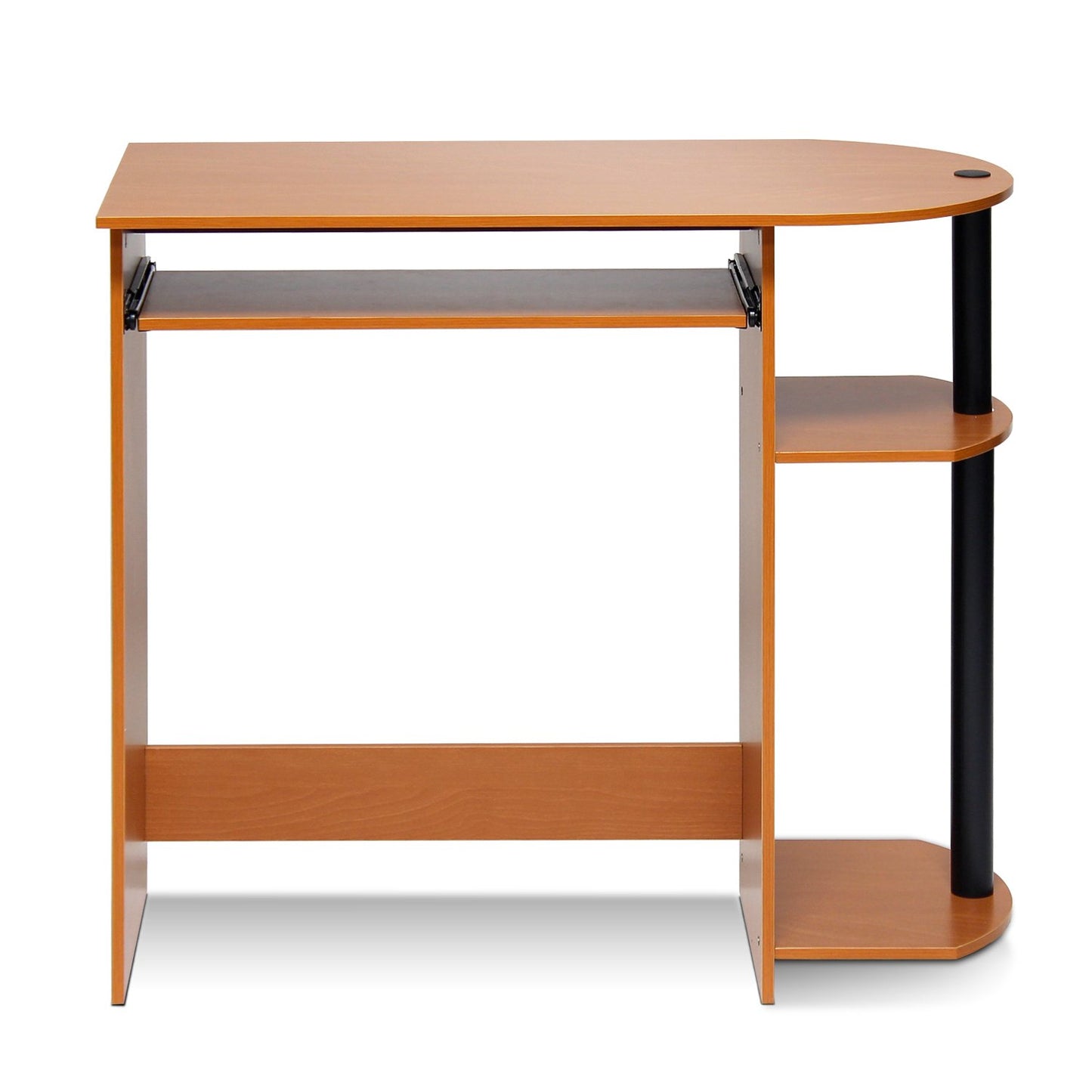 Furinno SIMPLISTIC 80cm Wide Gaming Desk with Keyboard Tray, Light Cherry