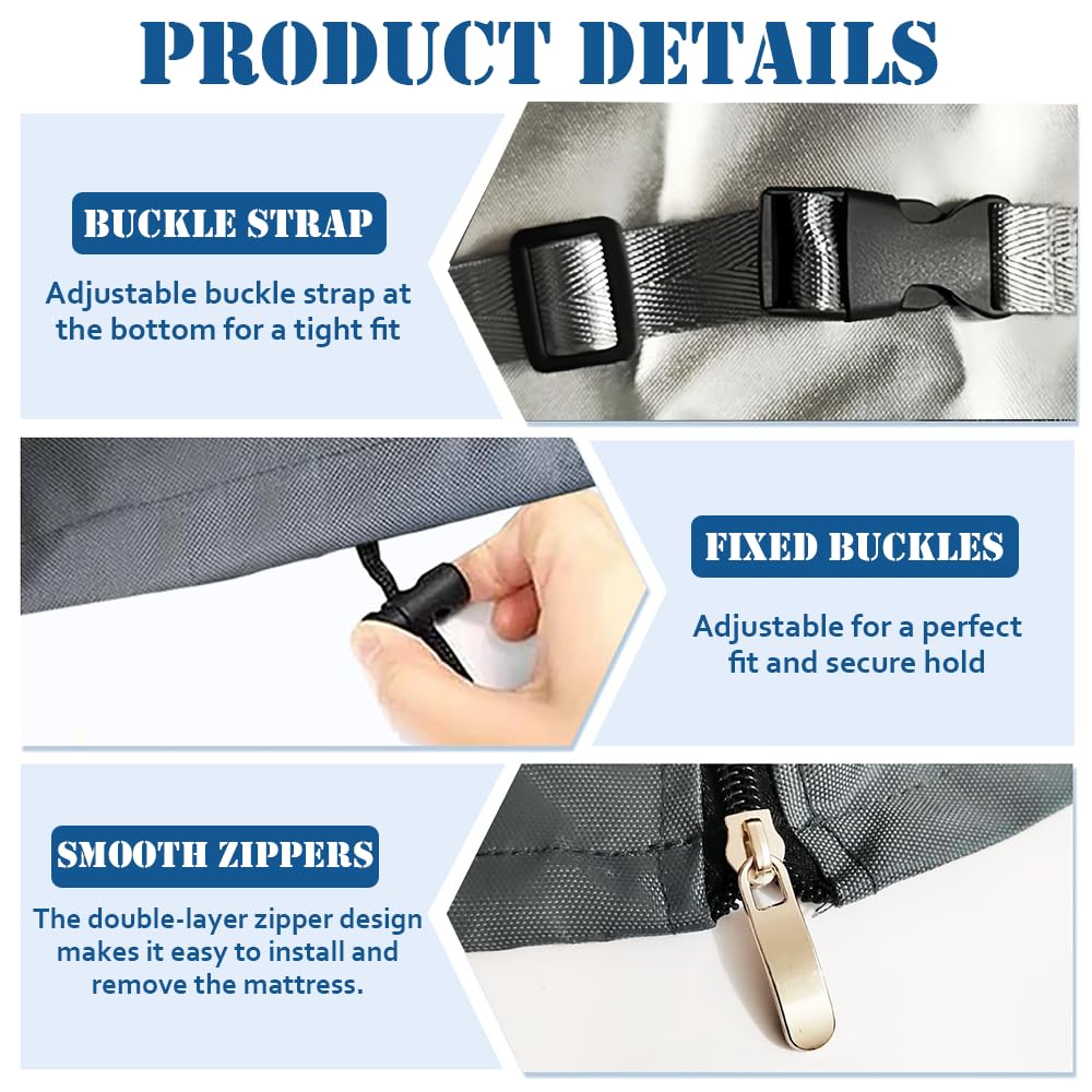 ZYHUI Bed Storage Cover Mattress Bags for Moving Oxford Fabric Dust Sheets for Furniture Folding Chairs Covers for Sofa 210D Waterproof Beach Chair