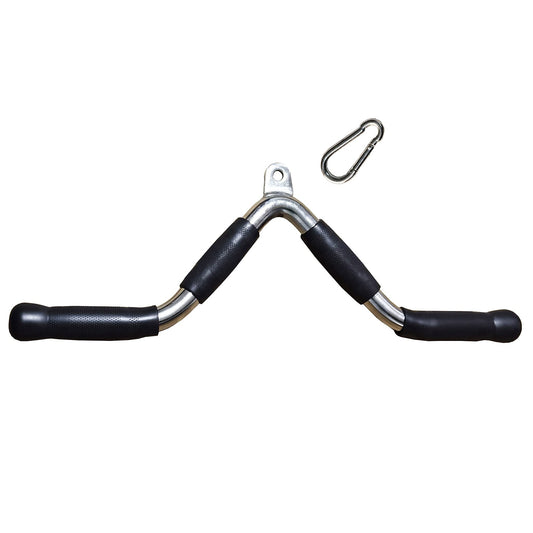 Barbell Cable Attachment For Cable Machines, Lat Pull Down Bar Cable Machine Attachments, Tricep Press Down Bar, Revolving Straight Curl Pulldown Bar