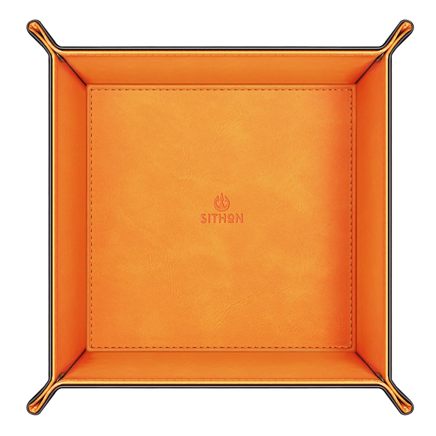 SITHON Valet Tray Premium PU Leather Desktop Storage Organizer