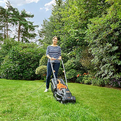 BLACK+DECKER 32cm Electric Rotary Mower with GL250 Grass Strimmer