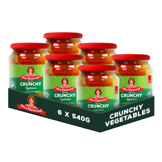 Mrs Elswood Crunchy Vegetables Classically Tangy 6 x 540G