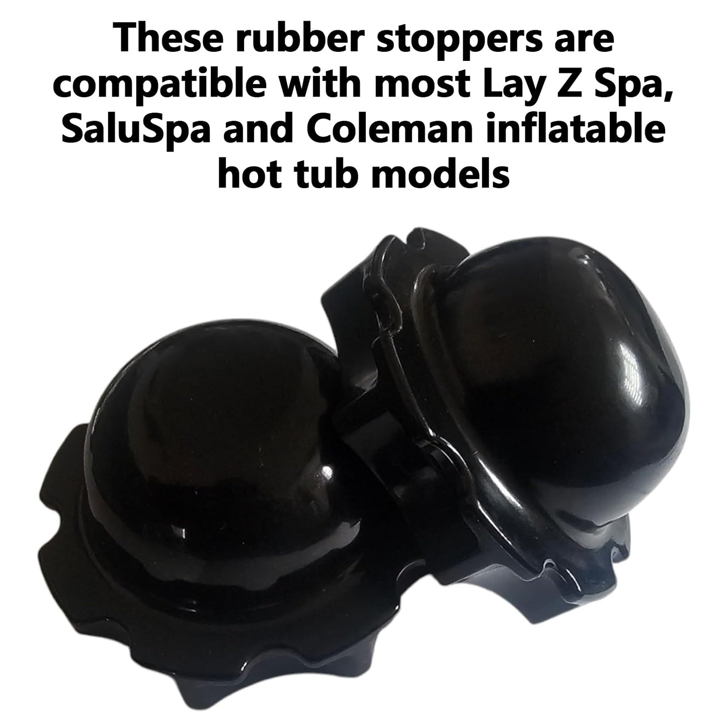 NIYATA 4PCS Inflatable Hot Tub Hole Plug P6575, Rubber Filter Stopper Replacement for Lay Z Spa Accessories