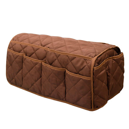 Sofa Armrest Organizer Waterproof Arm Rest Storage Bag Anti-Slip Couch Bedside Armchair Caddy Recliner Arm Protector Cover with 14 Pockets for Remote