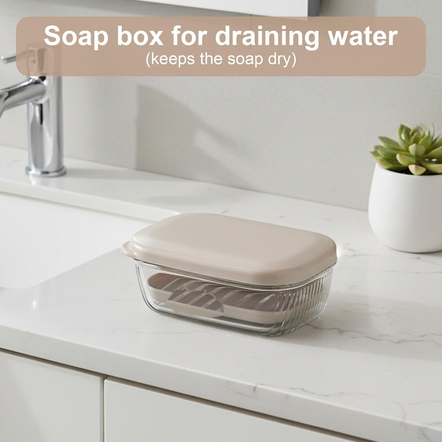 XLIUAX Travel Soap Case, Portable Soap Holder with Lid, Waterproof Moisture-Proof Soaps Case with Drainage for Bathroom Shower Travel Camp Gym Outdoor