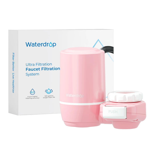 Waterdrop Water Filter Tap, Water Filter for Tap, Water Tap Filter with Ultra Filtration System, NSF/ANSI Standard Certified Reduces Chlorine -