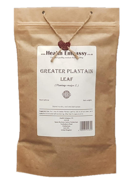 Health Embassy Greater Plantain Leaf (Plantago Major L) (100g)