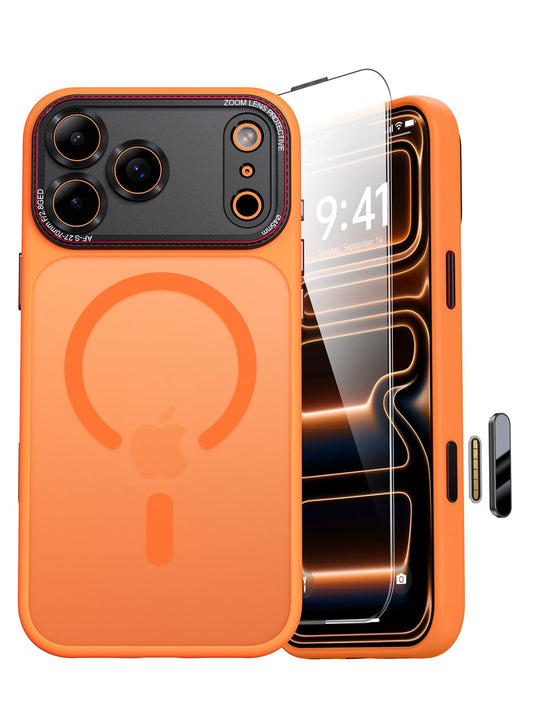 JUESHITUO for iPhone 17 Pro Max Case for Magsafe [Integrated Camera Lens Protection] [Camera Control Button Protection] Military Grade Shockproof Drop