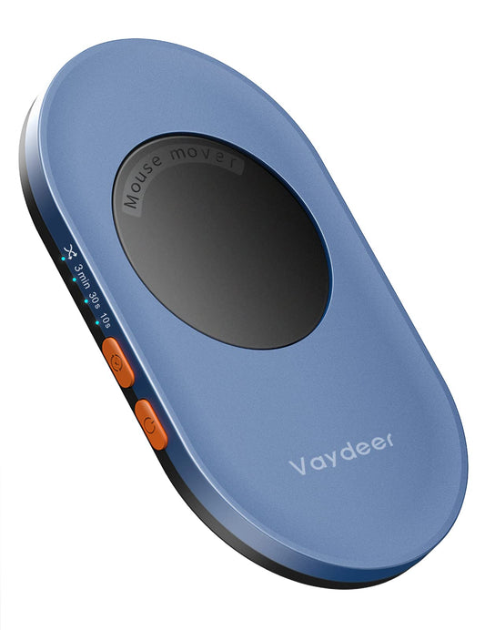 VAYDEER Ultra Slim Mouse Mover with Adjustable Interval Timer, Undetectable & Noiseless Jiggler Simulates Realistic Movement, Driver-Free Shaker for