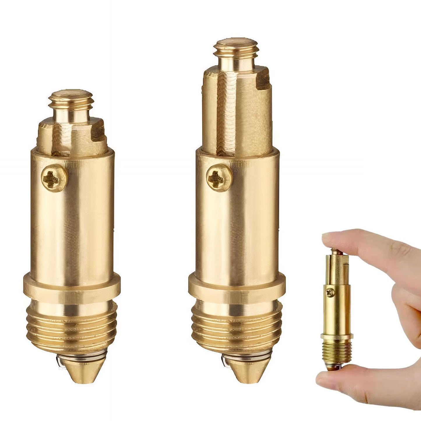 2 Pcs Basin Pop Up Click Clack Slotted Plug Bolt Assembly Basin Pop Up Sink Plug Replacement Click Clack Waste for Most Bathroom Bathtub Sink Drain