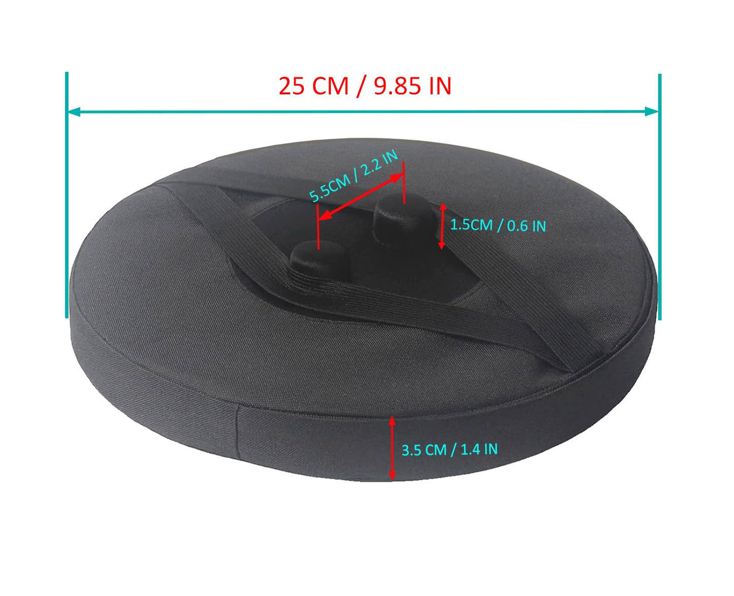 Outward Gear Thick Seat Cushion for Telescopic Stools, Collapsible Stool Chair Pads with Thickened Memory Foam