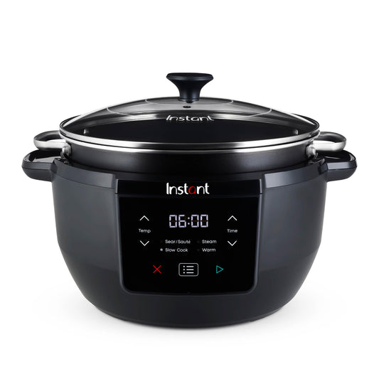 Instant Superior Slow Cooker - Digital Slow Cooker with Steamer, Saut?, Sear, Reheat and Keep Warm Functions, Removable Dishwasher Safe Pot - Up to 10