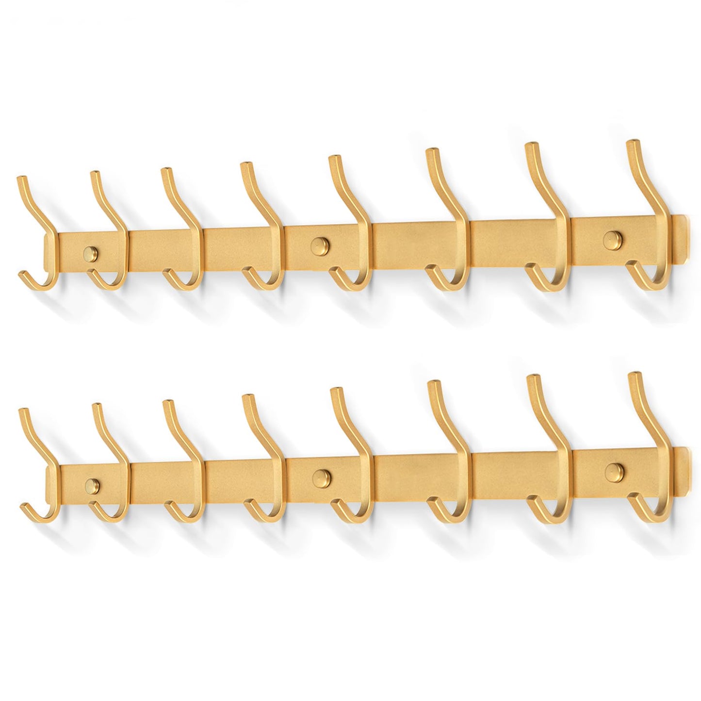 MEIJO Coat Hooks Wall Mounted, Coat Rack Wall Mounted Stainless Steel Heavy Duty Wall Hook, Coat Hooks for Door, Bedroom, Bathroom, Kitchen