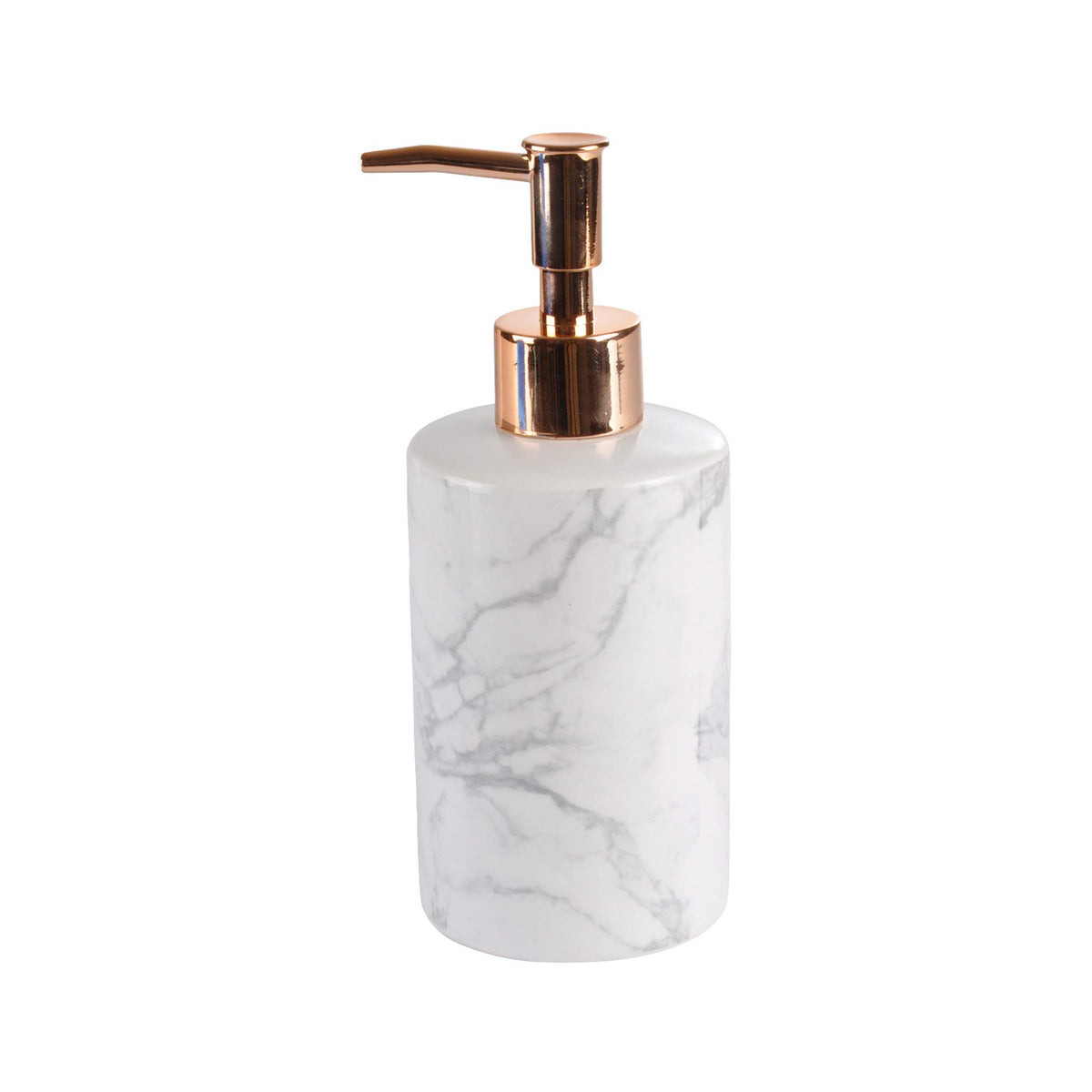 douceur d'intérieur, Soap Dispenser Diameter 7 x 18 cm Marble, Ceramic Printed