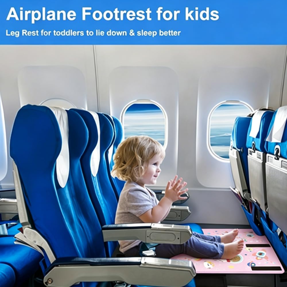 Oaygat Toddler Airplane Bed Kids Airplane Travel Essentials Essential Airplanes Travel Gear for Toddlers Portable Plane Foot Rest for Airplanes Trips