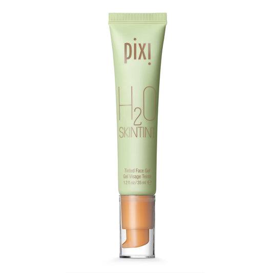 Pixi H2O SkinTint | Tinted Gel Moisturiser | Lightweight, Hydrating & Water-Resistant | Evens Tone & Reduces Redness | Tan | 1.2 fl oz/35 ml