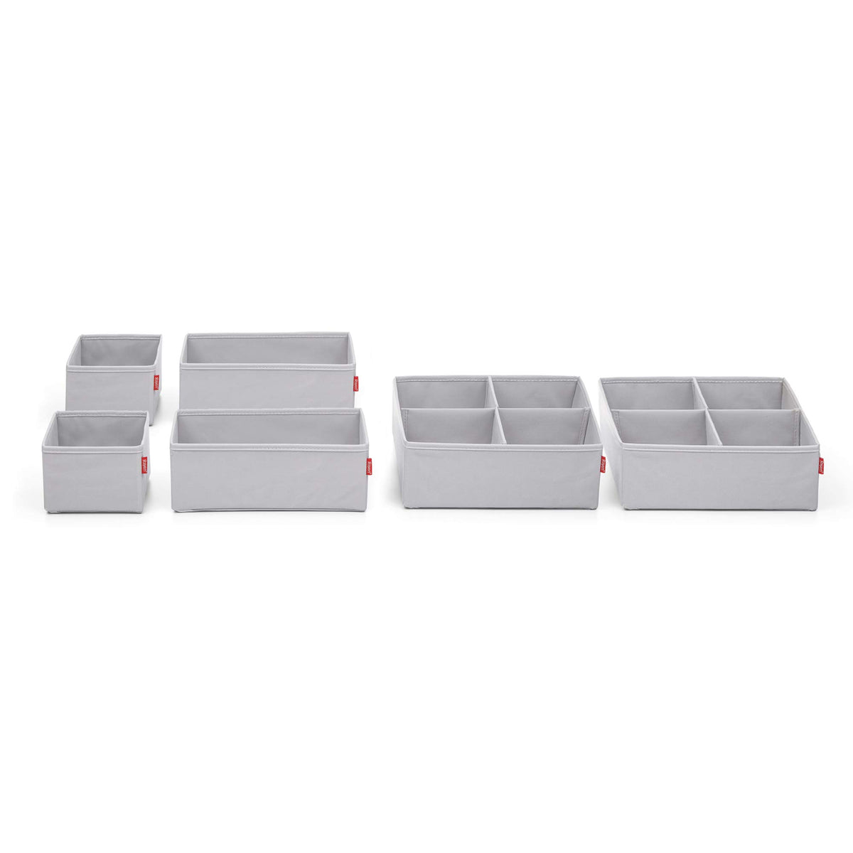 Rayen - Foldable Drawer Organiser Containing 6 Clothes Organiser Boxes in Different Sizes. 2 Boxes 14 x 10 cm