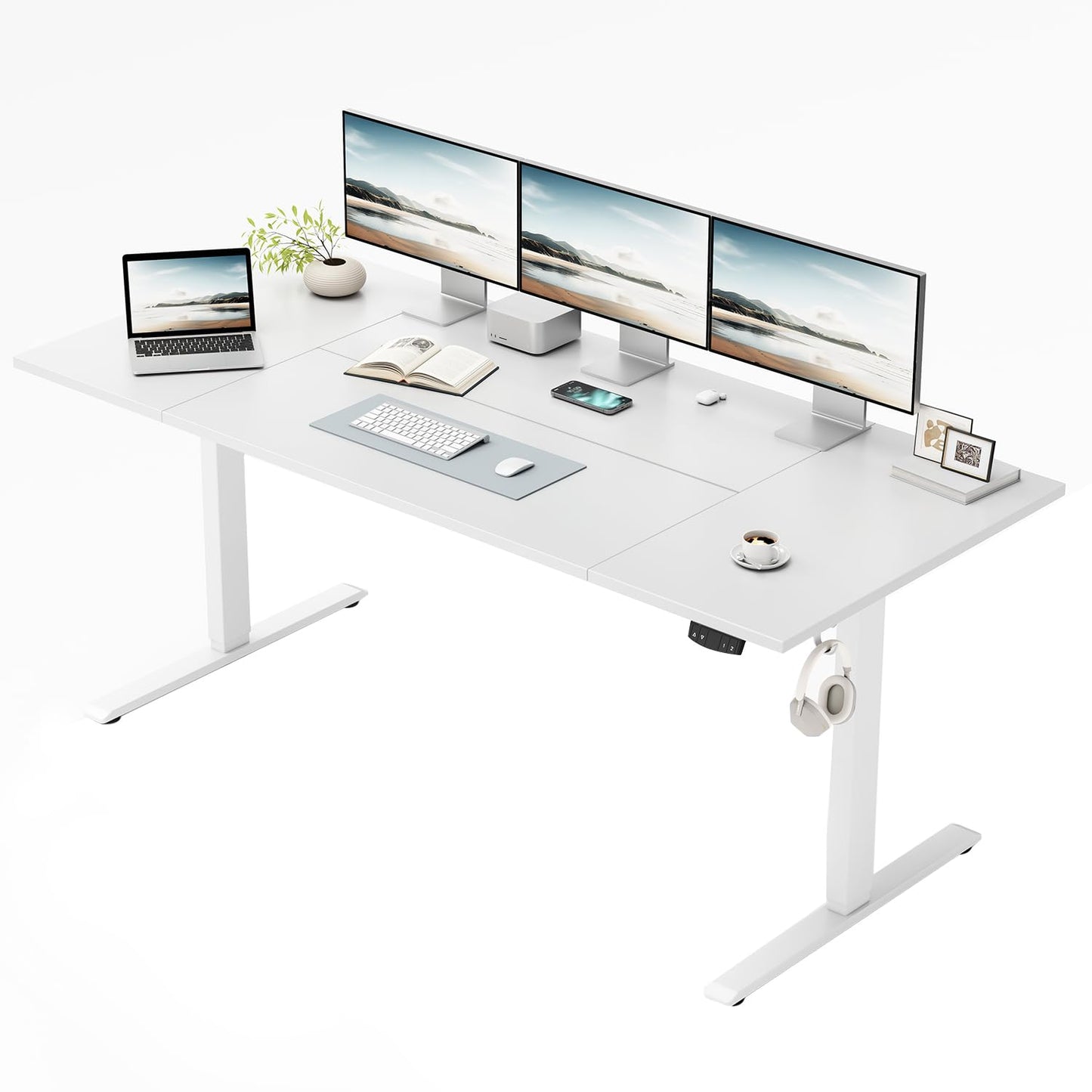 Klicelor Height Adjustable Electric Desk, 2 Memory Buttons, 120x80cm