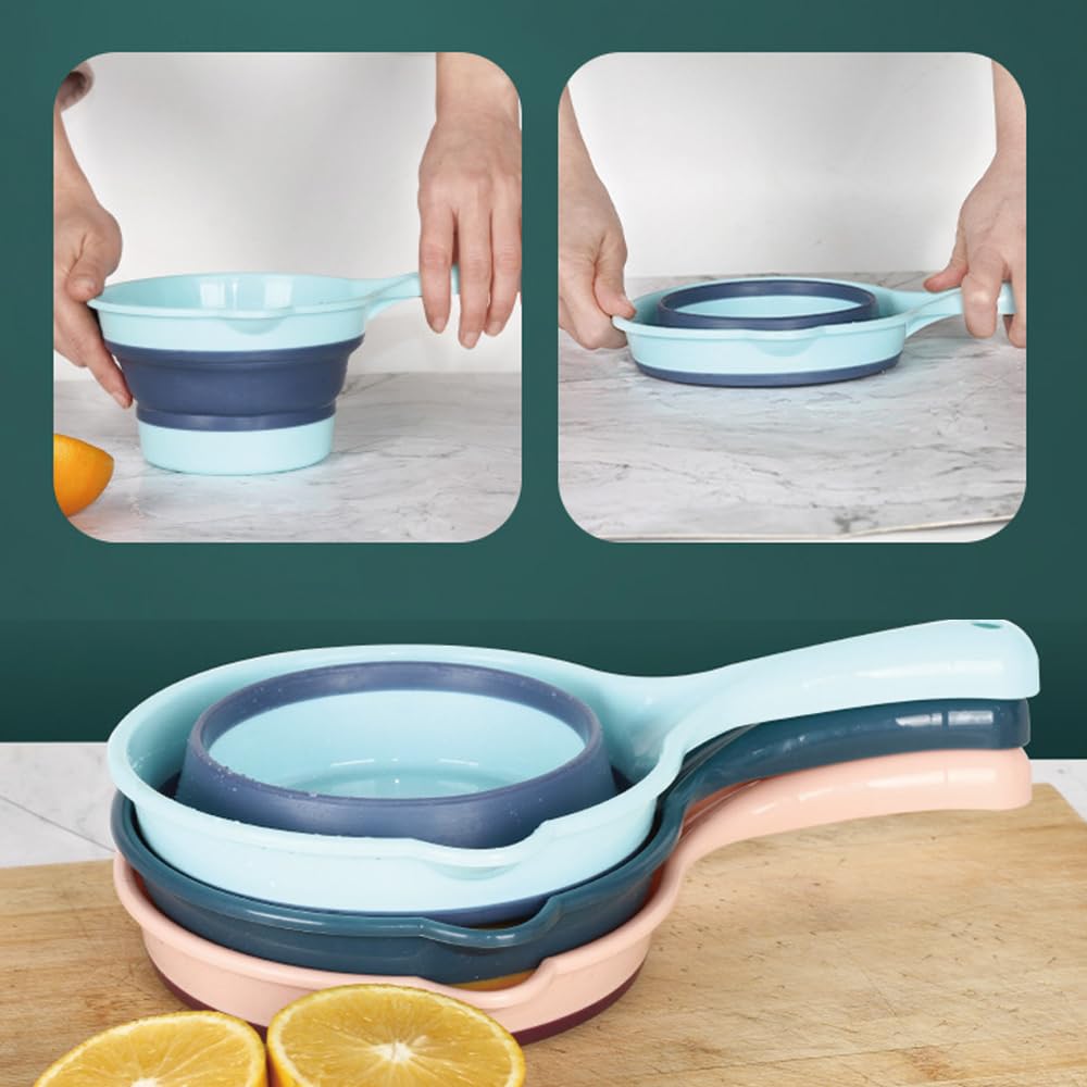 EnweiBingshi Folding Water Ladle, Collapsible Scoop Kitchen Ladles Cup, Bathroom Outdoor Dippers
