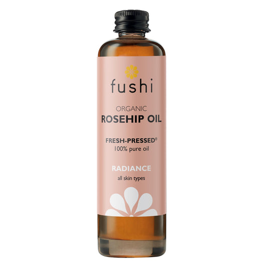 Fushi Organic Rosehip Seed Oil 100 ml | min Vitamin E 18.3 mcg/g | Fresh-Pressed | Best for Scars, Fine Lines & Stretch Marks | Ethical & Vegan