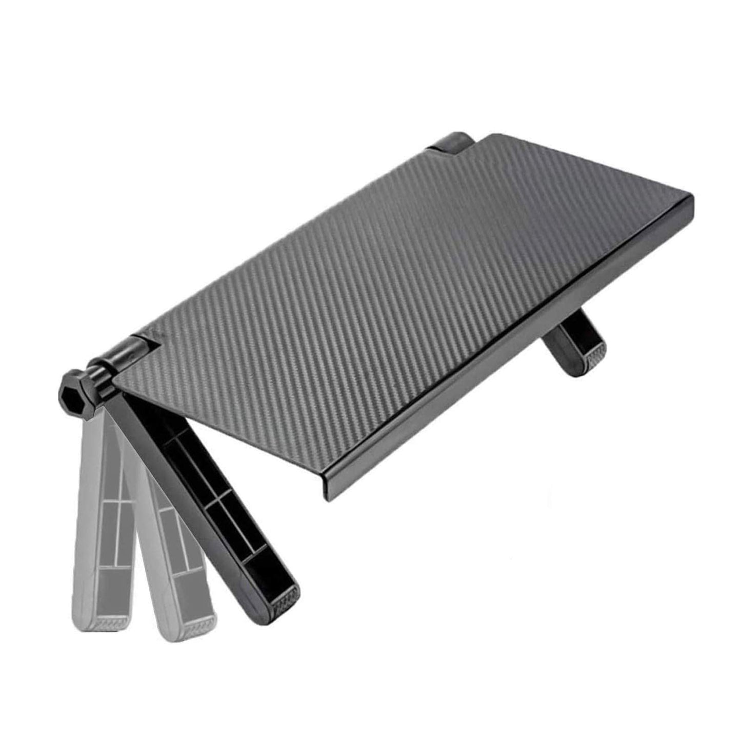 Jieddey Adjustable TV Shelf - Top Storage Stand For Foldable Screen Mounting Organizer Upper Shelf For Computer Flat Screen TV - Black