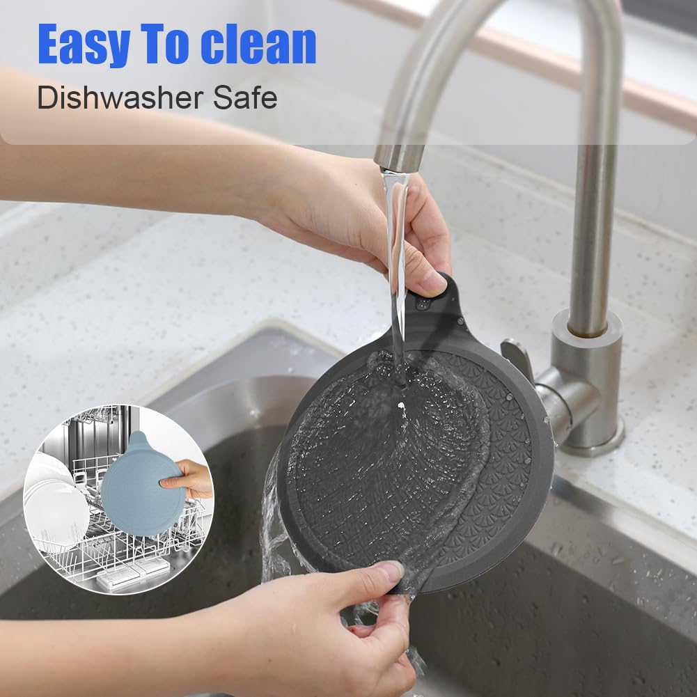 vsshe Silicone Bathtub Stopper 2 Pack, 6 inch Extra Large Sink Plug, 15cm Universal Shower Drain Tub Stopper