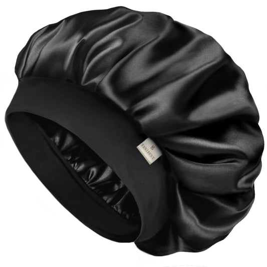 YANIBEST Bonnet for Men Hair Bonnet for Sleeping Double Layer Satin Bonnets for Black Women Curly Hair Sleep Cap
