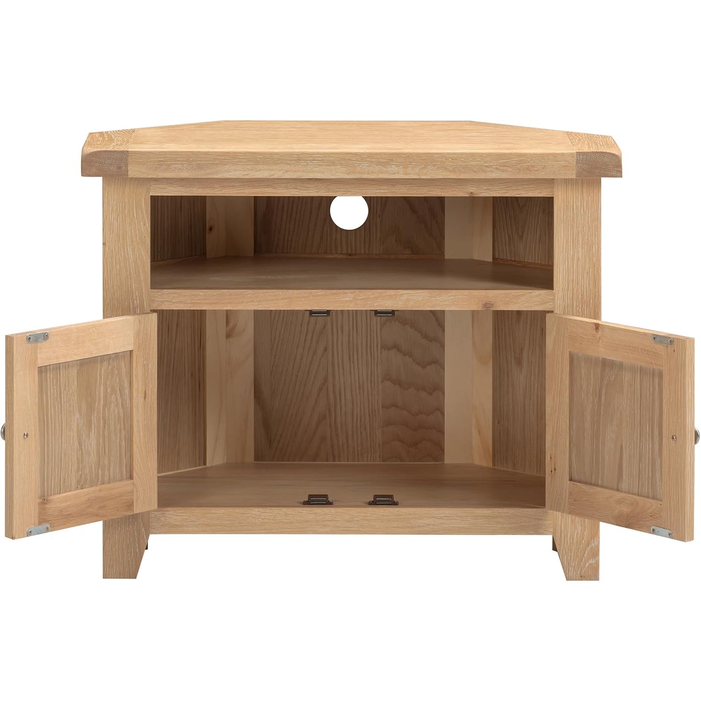 Seconique Windsor Corner Tv Unit in Natural Oak