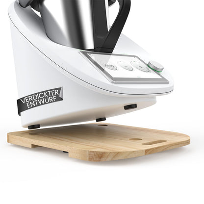 Siegvoll Thickened Sliding Board for Thermomix TM6 TM5 Rolling Board with Effortless Displacement, Thickened Wood Glider Accessories for Thermomix TM6
