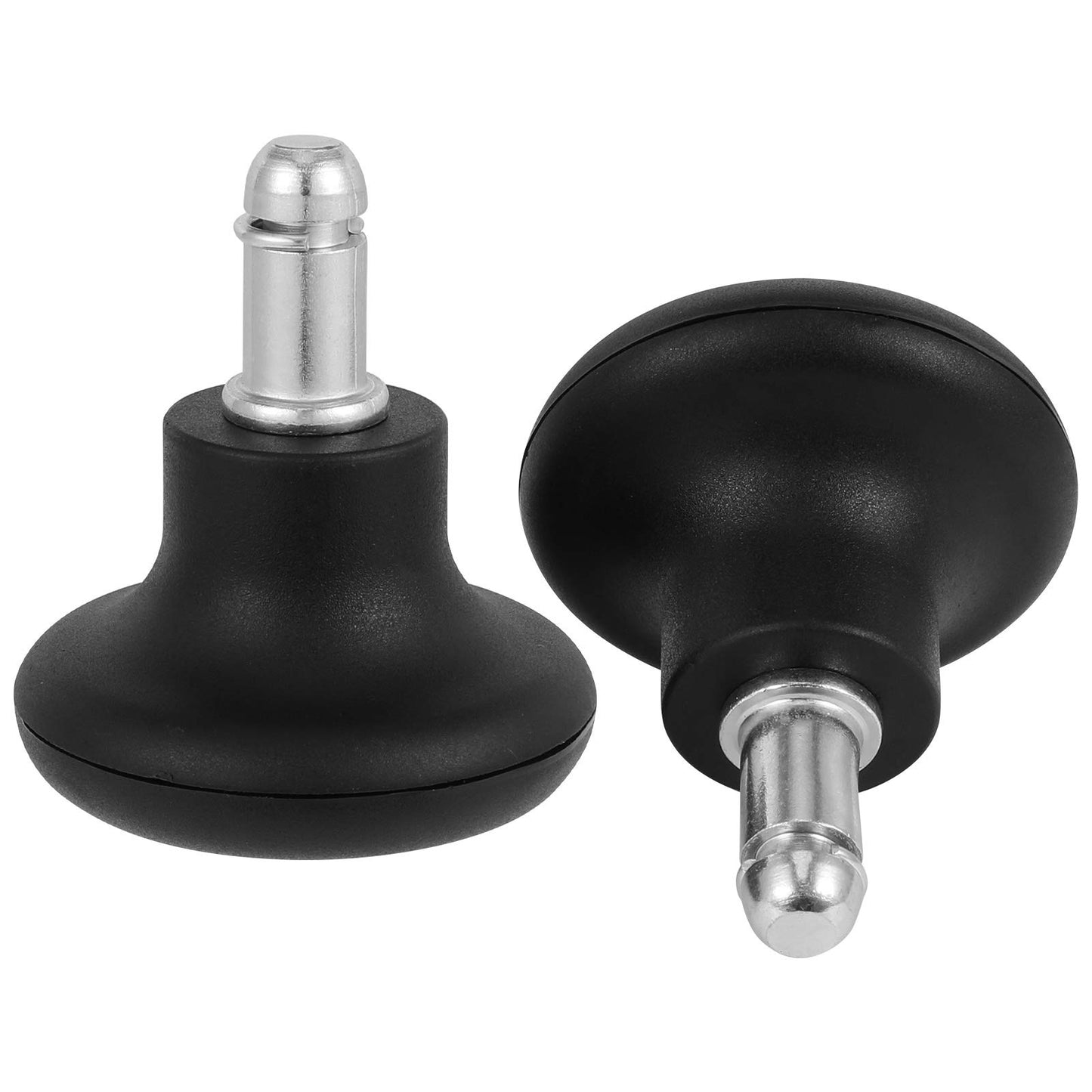Fuyamp Office Chair Bell Glides Replacement, 5 Packs 2 Inch Caster Wheels Replacement with Felt Pads for Furniture, Floor Chair and High Profile Stool