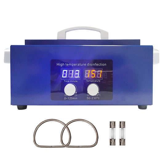 BACTIBLAST Professional Dry Heat Sterilizer, 300W Autoclave Sterilizer Nail Tool Steriliser With LCD Display, 230 ?C High Temperature Steriliser Mini