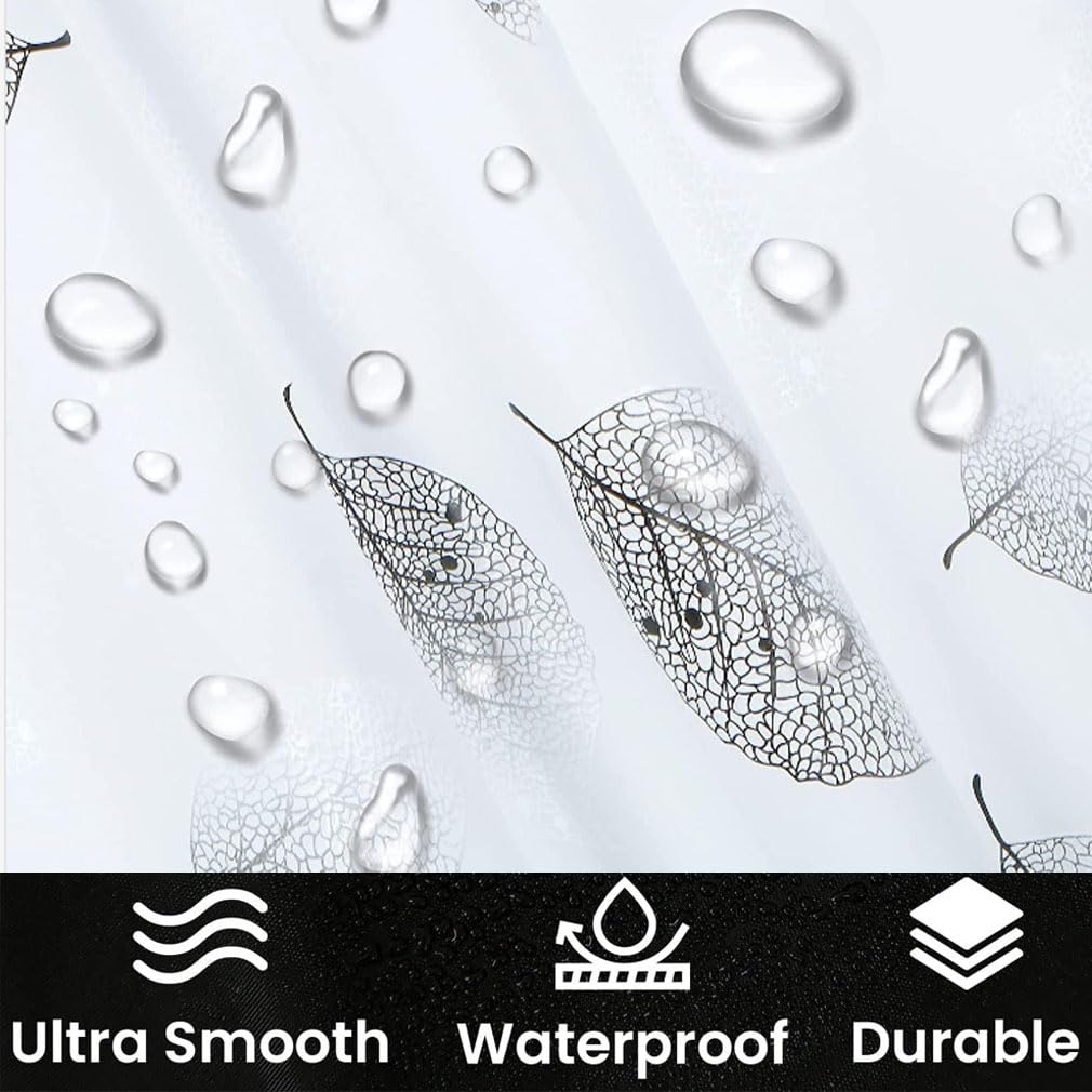 ruitao Shower Curtain for Bathroom, 100% PEVA Waterproof Anti-Mould Proof Resistant | Quick-Drying | Washable Bathroom Curtain